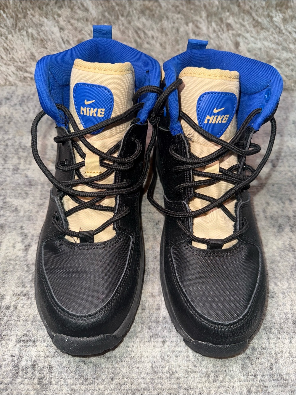 Boys Nike Manoa Leather 'Black Sesame' 3Y